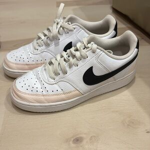 Nike womens White and Black Sneakers